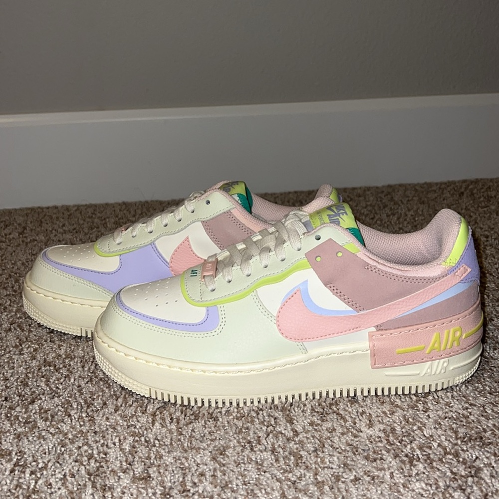 NWOT - Nike Air Force 1 Low Shadow Cashmere Sweet Pea, Women’s size 9.5